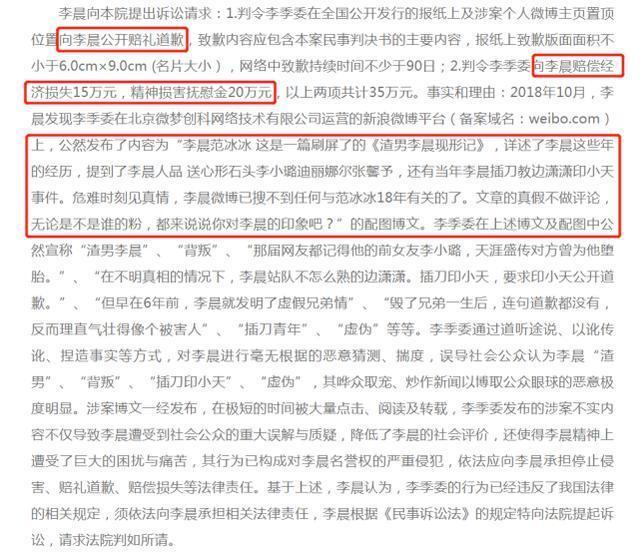 李晨名誉权案败诉，李晨名誉权败诉后的结果（胜诉案件都被选择性忽视）
