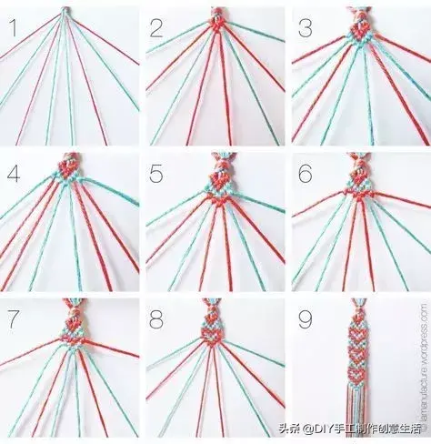 二十四种手链编法(最简单的编绳教程)插图(24)