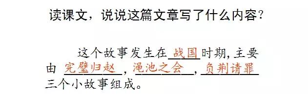 部编版五年级语文上册第6课《将相和》知识点+图文解读