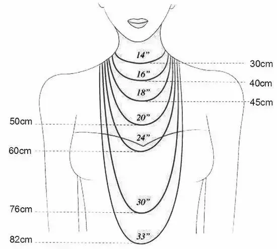 脖子粗适合戴多长的项链，脖子粗适合戴多长的项链图片（项链怎么戴？长短有讲究）