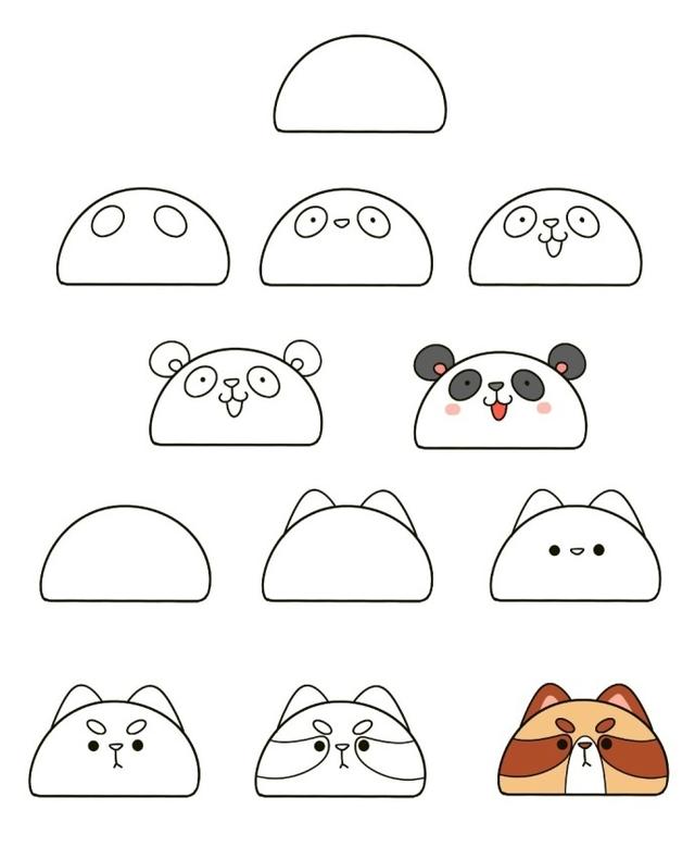 兔子怎么画简单又漂亮，画个小兔子（ 9组可爱的小动物简笔画）