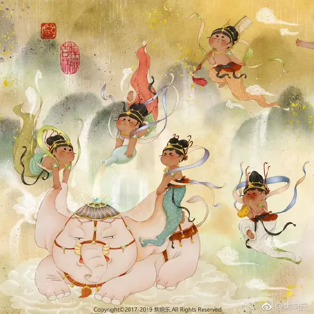 又胖又萌又可爱的图片，胖胖可爱的呆萌情侣头像微信（把千寻、周迅画成圆脸美人）