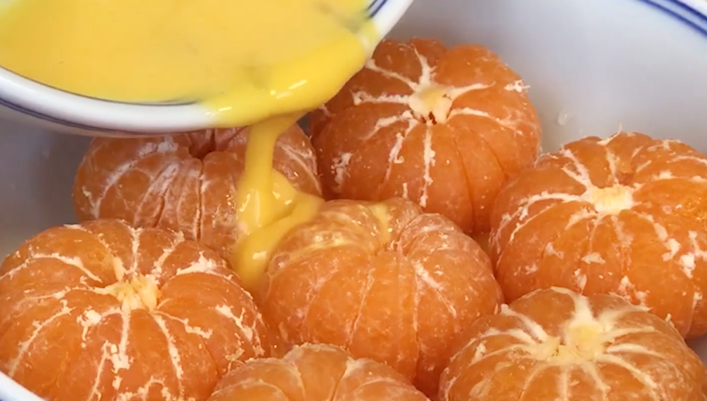 图片[3]-【橘子蒸糕】做法步骤图 蓬松暄软 孩子特爱吃-起舞食谱网