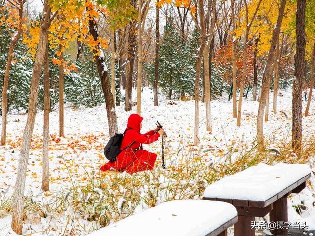 情侣唯美雪景图片，情侣唯美雪景图片真实（冬日初雪印象：一半冬雪）