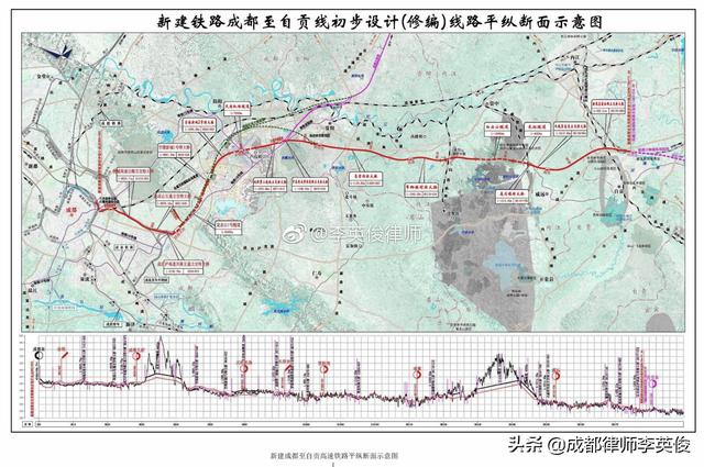 自贡高铁的具体走向，新建成都至自贡高速铁路详细路线图及设置的7