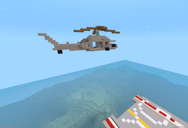 迷你世界造战斗机，迷你世界战斗机教程（海上最强\