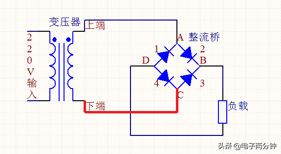 半波整流和桥式整流的区别图解，看看交流是怎么变成直流的