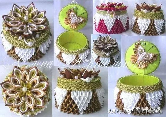 手工小魔盒制作方法，手工小魔盒制作方法步骤（丝带剪一段对折拼一拼）