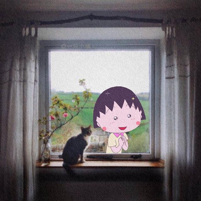 丸子家族头像·望喜微信，丸子家族头像·望喜（樱桃小丸子头像背景图）