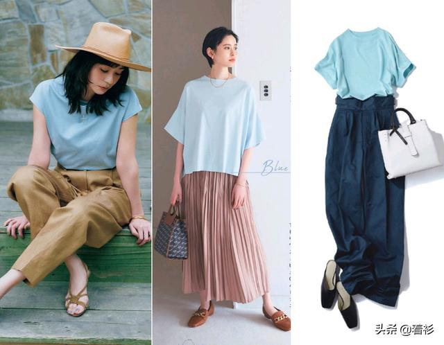 藏蓝色裙子配什么颜色上衣好看，藏蓝色裙子配什么颜色上衣（绝美“蓝色穿搭”火了）