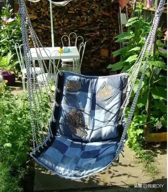 牛仔裤旧物改造，牛仔裤旧物改造坐垫（牛仔裤改造第二波）