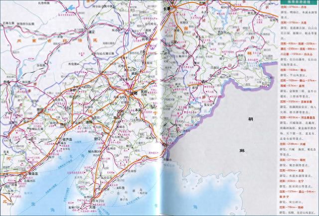 辽宁旅游沈阳周边旅游地图