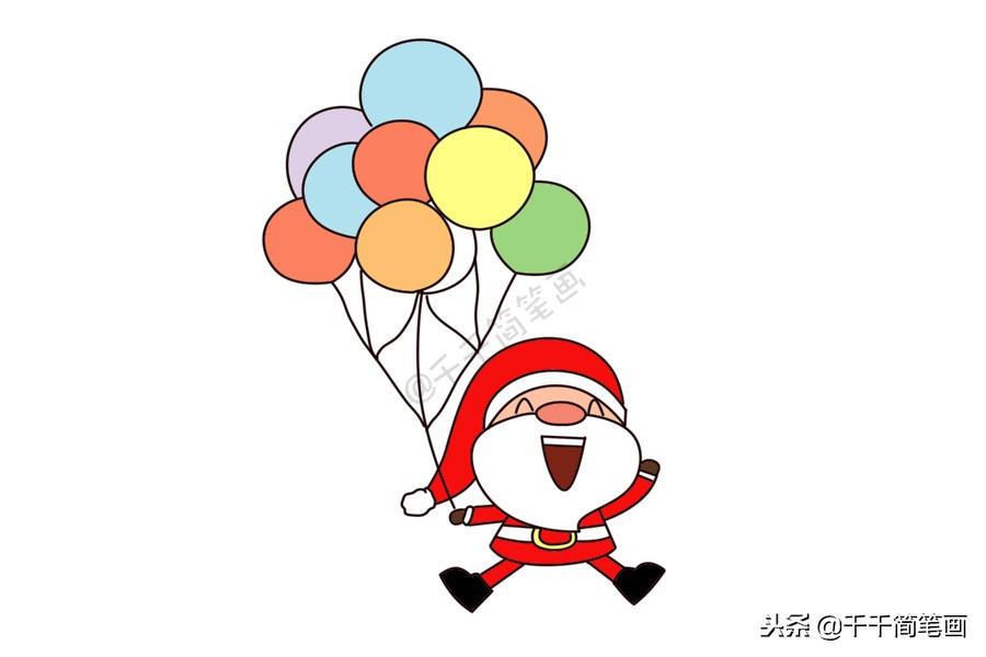 圣诞老人怎么画，小孩怎样画简单的圣诞老人（儿童轻松学画10种圣诞老人简笔画）