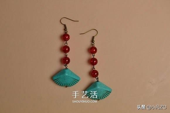 如何做贝壳饰品，如何做贝壳手工艺品（复古风格绿松石贝壳耳环的DIY制作图解教程）