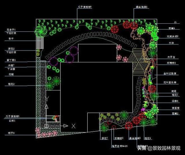 园林景观cad图纸大全，175个别墅庭院/屋顶花园全套方案CAD图纸