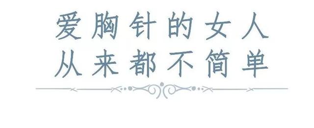 胸针的各种寓意，胸针的意义（爱胸针的女人，从来不简单）