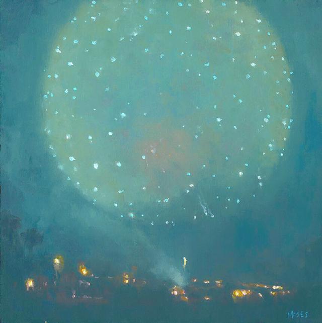 超美的星空图，微信头像，超美的星空图（手绘夜空烟火，好美好厉害的说）