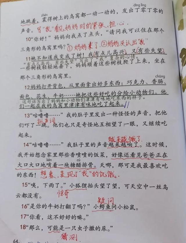 我变成一棵树的课堂笔记，小学三年级下册语文19课简单笔记（第五单元课堂笔记）