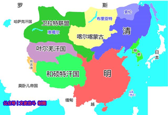 明朝时期的版图，从地图看明朝疆域变迁