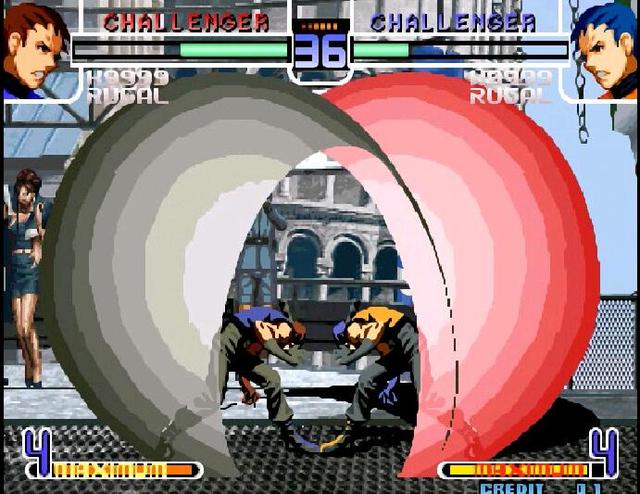 拳皇97连续技，拳皇97特瑞最快通关（经典街机《拳皇》1P和2P一起摇大招）