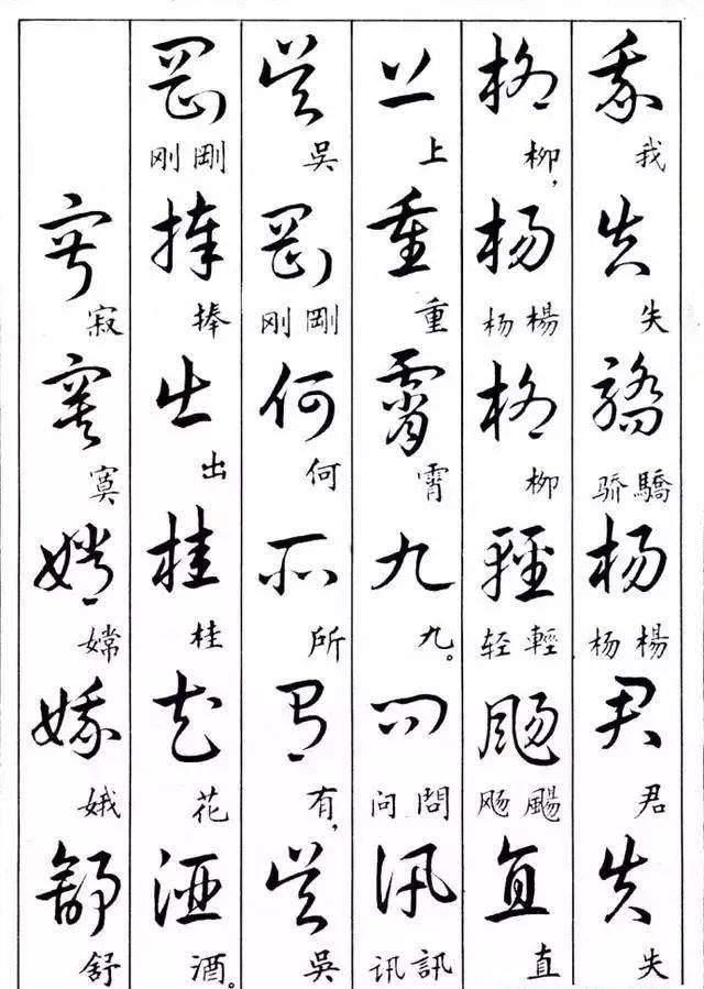 草书字体查询,求在线免费查询汉字的各种书法字体(草书与楷书繁体简体