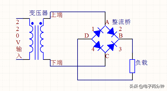 半波整流和桥式整流的区别图解，看看交流是怎么变成直流的