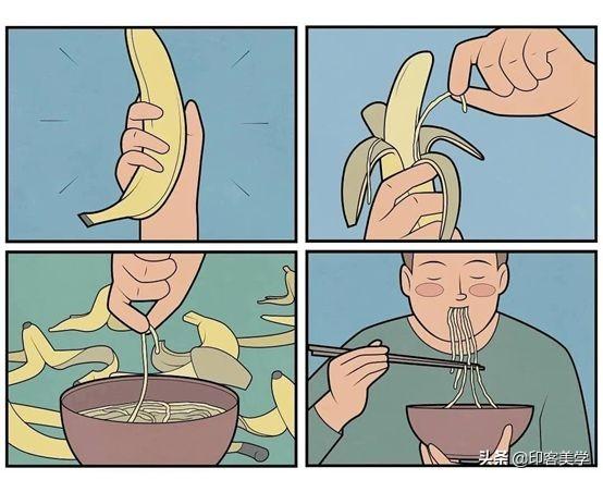 香蕉图案t恤是什么牌子，超有创意的5种ins插画，微信头像