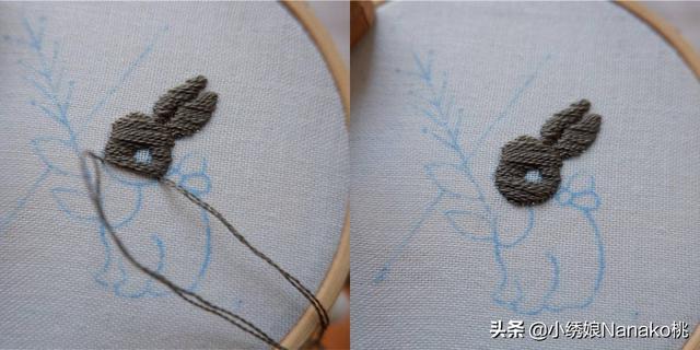 教你怎样用手帕折出只萌兔子，用手帕折小兔子（那就一起来刺绣一只软萌小兔子吧）