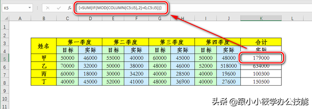 隔列求和公式excel，在EXCEL中（这3个Excel隔列求和函数公式）