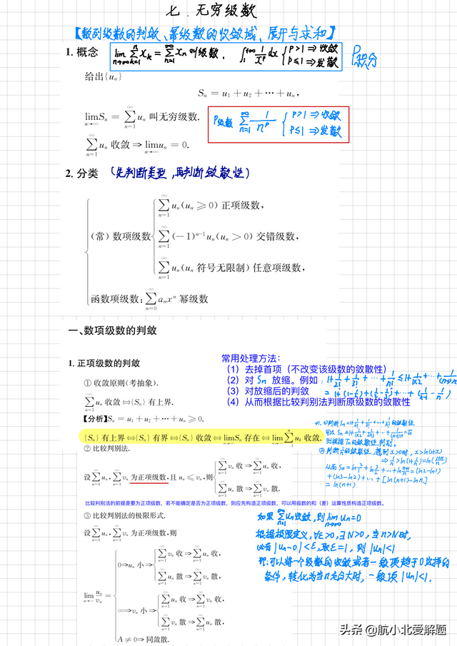 无穷级数的基本知识，考研数学：无穷级数方法总结