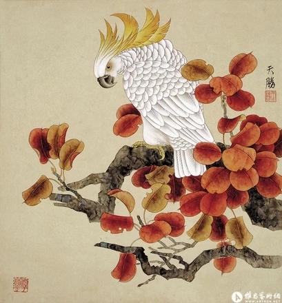王天胜国画精品欣赏，现代工笔画院院长王天胜作品