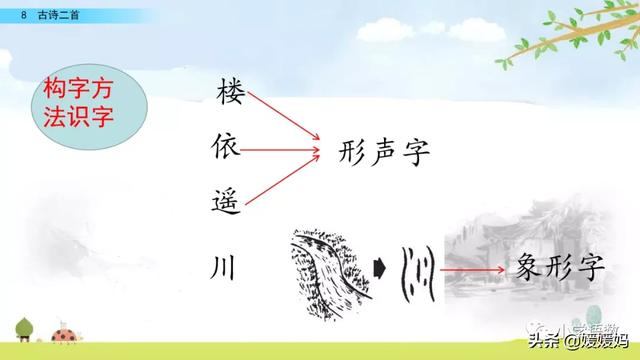 汉字瀑的组词，瀑的组词（部编版二年级语文上册第8课《古诗二首》课件及同步练习）