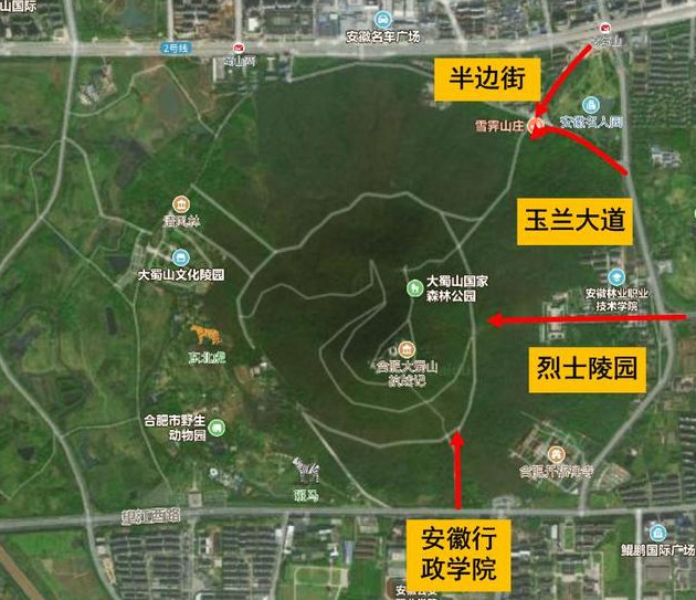 在哪里蜀山，四川蜀山区在哪（合肥大蜀山攻略之一爬山入口）