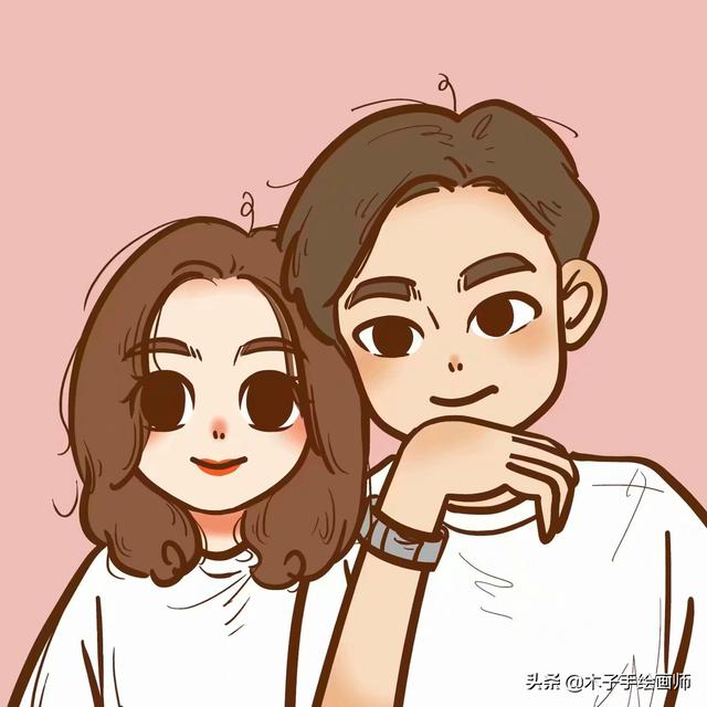 情侣头像动漫可爱，情侣动漫可爱头像微信（超可爱的情侣卡通漫画头像）