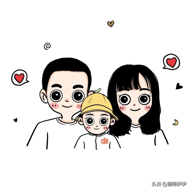 闺蜜头像卡通03微信，闺蜜头像卡通03（整整齐齐的一家人）