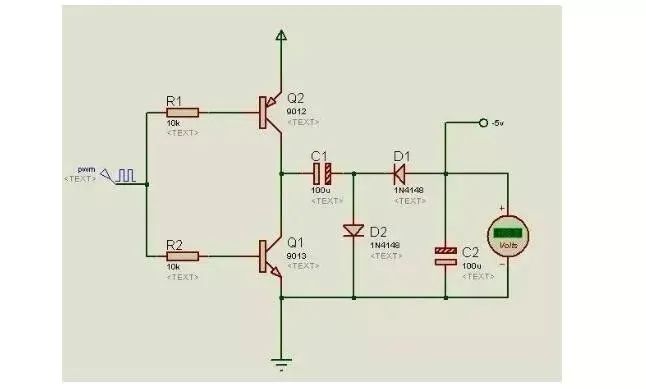 单片机 负电压 负电压是怎么产生的？（电路原理）