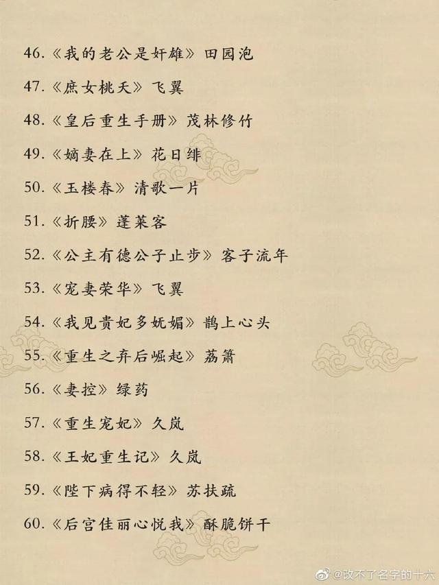 折腰小说简介，158本高质量古言重生小说合集。折腰