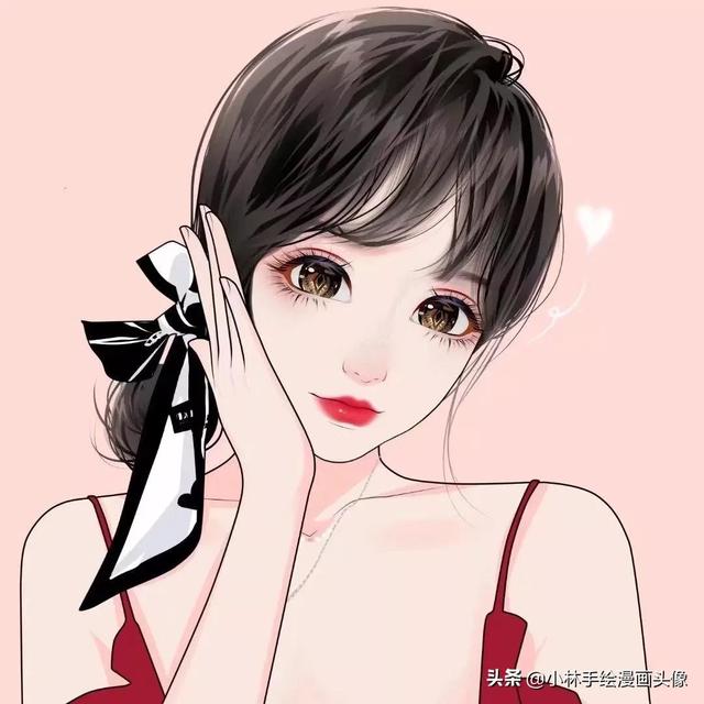 简约手绘头像 温柔是人间宝藏.微信，简约手绘头像 温柔是人间宝藏.（一张张自带仙气的女生头像）