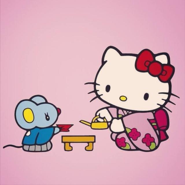 哈喽kitty头像，Hello kitty卡通可爱头像微信（可爱的哈喽kitty猫卡通图片）