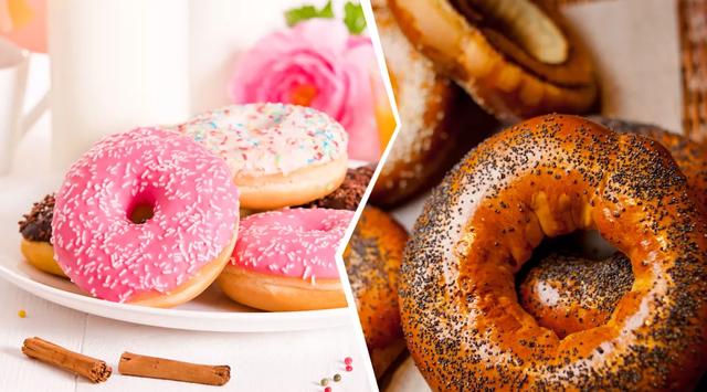 甜甜圈是donut还是bagel？
