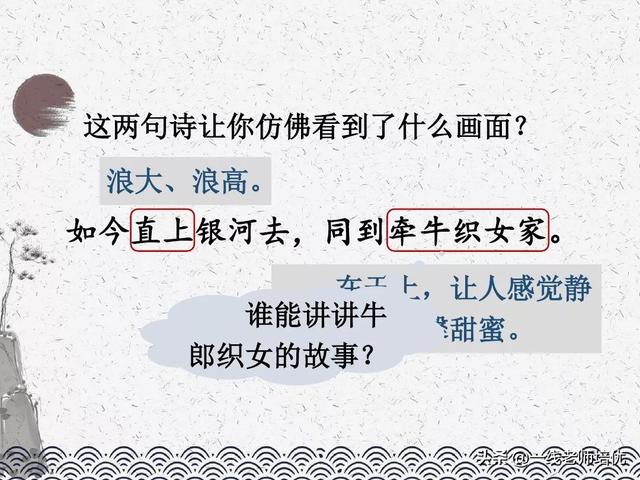 涯读音及解释，涯组词（统编六年级上册第17课《古诗三首》重点知识点+课件）