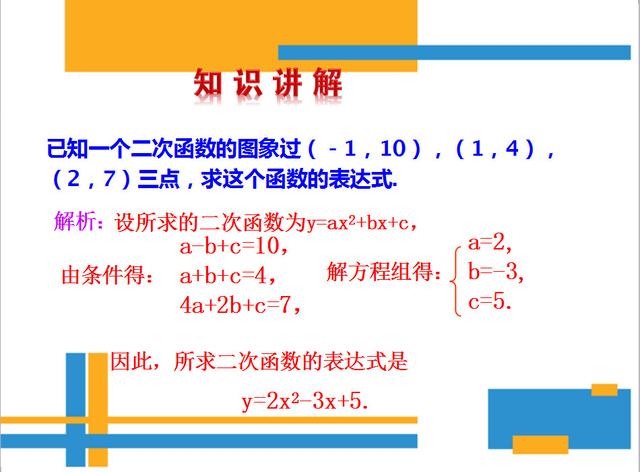 二次函数一般式，二次函数的一般式是什么（确定二次函数表达式的知识及题型总结）