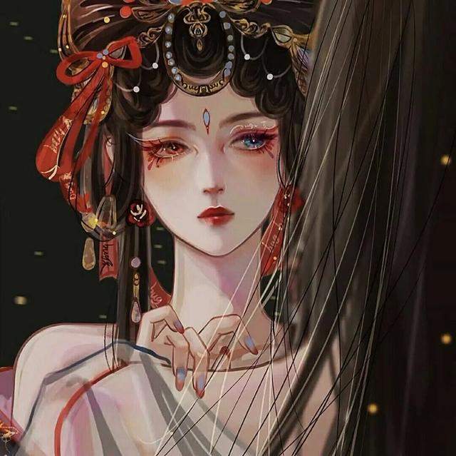 唯美古装女图，微信头像，唯美古装女图（手绘古风女生头像）