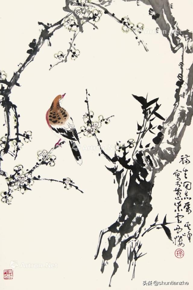写意梅花100种画法，构图一百例，学完够用了