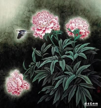 王天胜国画精品欣赏，现代工笔画院院长王天胜作品