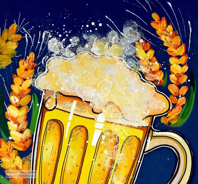 简笔画麦穗的画法,麦穗的简笔画法怎么画(色彩的创意表达《一杯啤酒) 简笔画麦穗的画法,麦穗的简笔画法怎么画(色彩的创意表达《一杯啤酒)