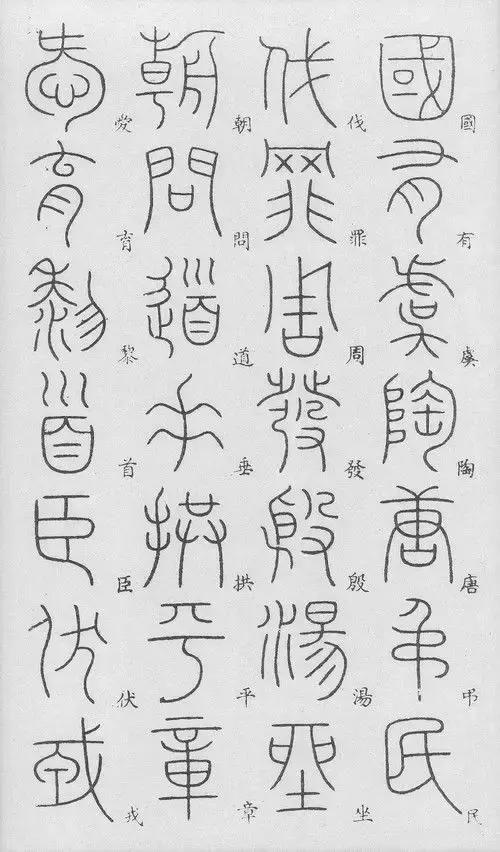 匡怎么读，颐怎么读 拼音（李阳冰篆书《千字文》）