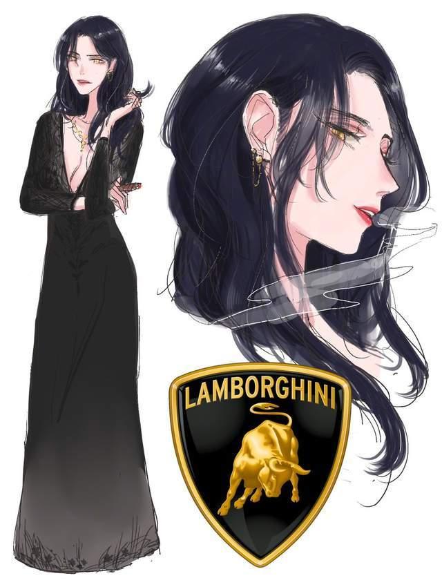 法拉利跑车怎么画，法拉利跑车怎么画又简单（画师大佬把汽车品牌画成萌妹子）