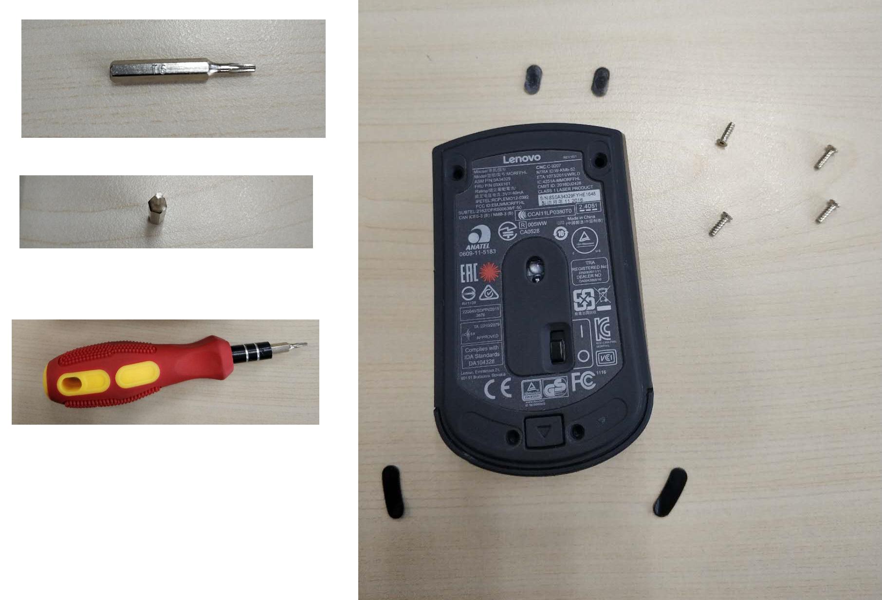 联想鼠标拆开怎么装回去图解，联想小黑无线鼠标的拆卸步骤
