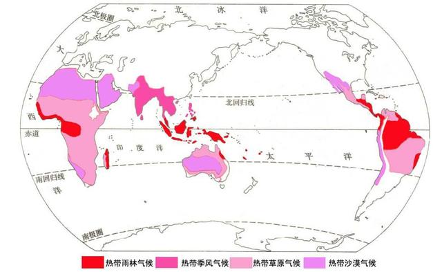 初一地理气候类型，初一地理气候类型总结（高中地理各种气候类型分布图）